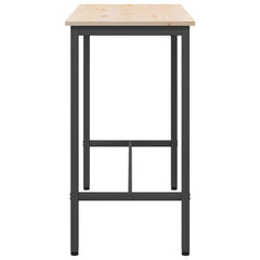vidaXL Table Natural 100 x 50 x 91 cm Engineered Wood and Steel 6
