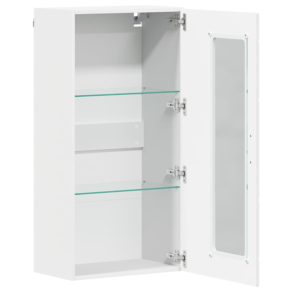 vidaXL Wooden Cabinet White Engineered Wood 5