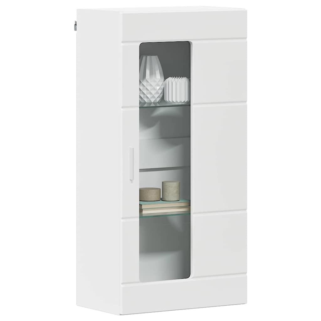 vidaXL Wooden Cabinet White Engineered Wood 3