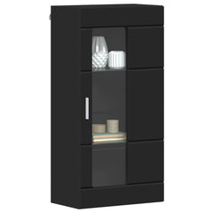 vidaXL Wooden Cabinet Black Engineered Wood 3