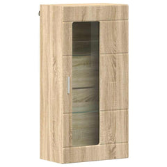 vidaXL Wooden Cabinet Sonoma Oak Engineered Wood 2