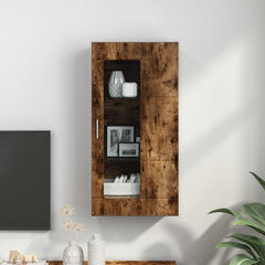 vidaXL Wooden Cabinet Smoked Oak Engineered Wood 4