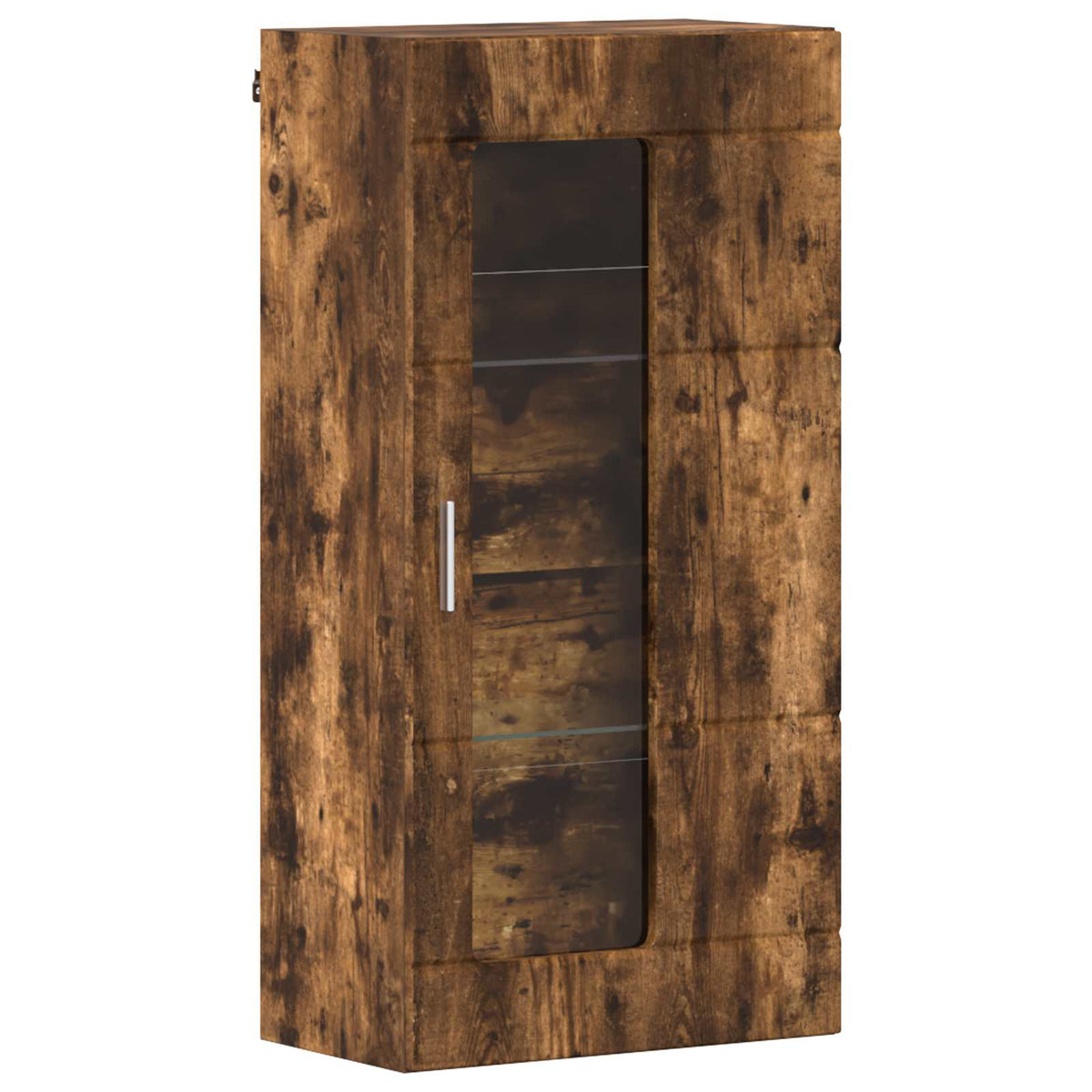 vidaXL Wooden Cabinet Smoked Oak Engineered Wood 2
