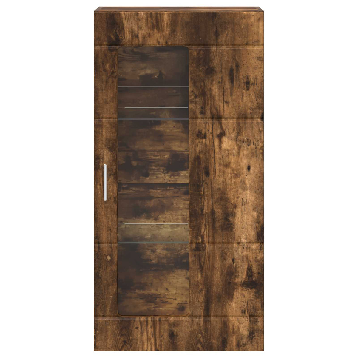 vidaXL Wooden Cabinet Smoked Oak Engineered Wood 6