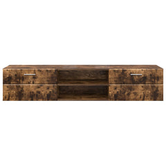 vidaXL Wooden Cabinet 150 x 39 x 30 cm Smoked Oak Engineered Wood 6