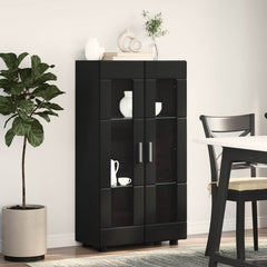 vidaXL Sideboard FLORIN 55.5 x 29 x 100 cm Black Engineered Wood 4