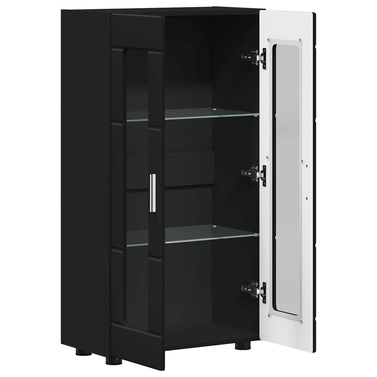 vidaXL Sideboard FLORIN 55.5 x 29 x 100 cm Black Engineered Wood 5