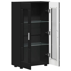 vidaXL Sideboard FLORIN 55.5 x 29 x 100 cm Black Engineered Wood 5
