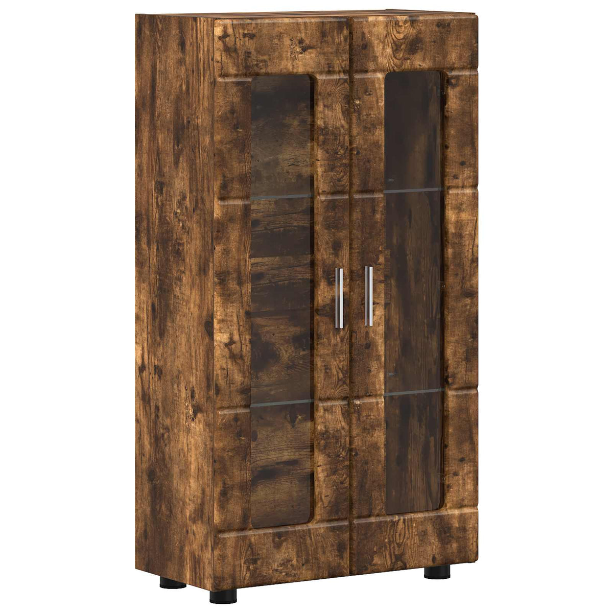vidaXL Sideboard FLORIN 55.5 x 29 x 100 cm Smoked Oak Engineered Wood 2