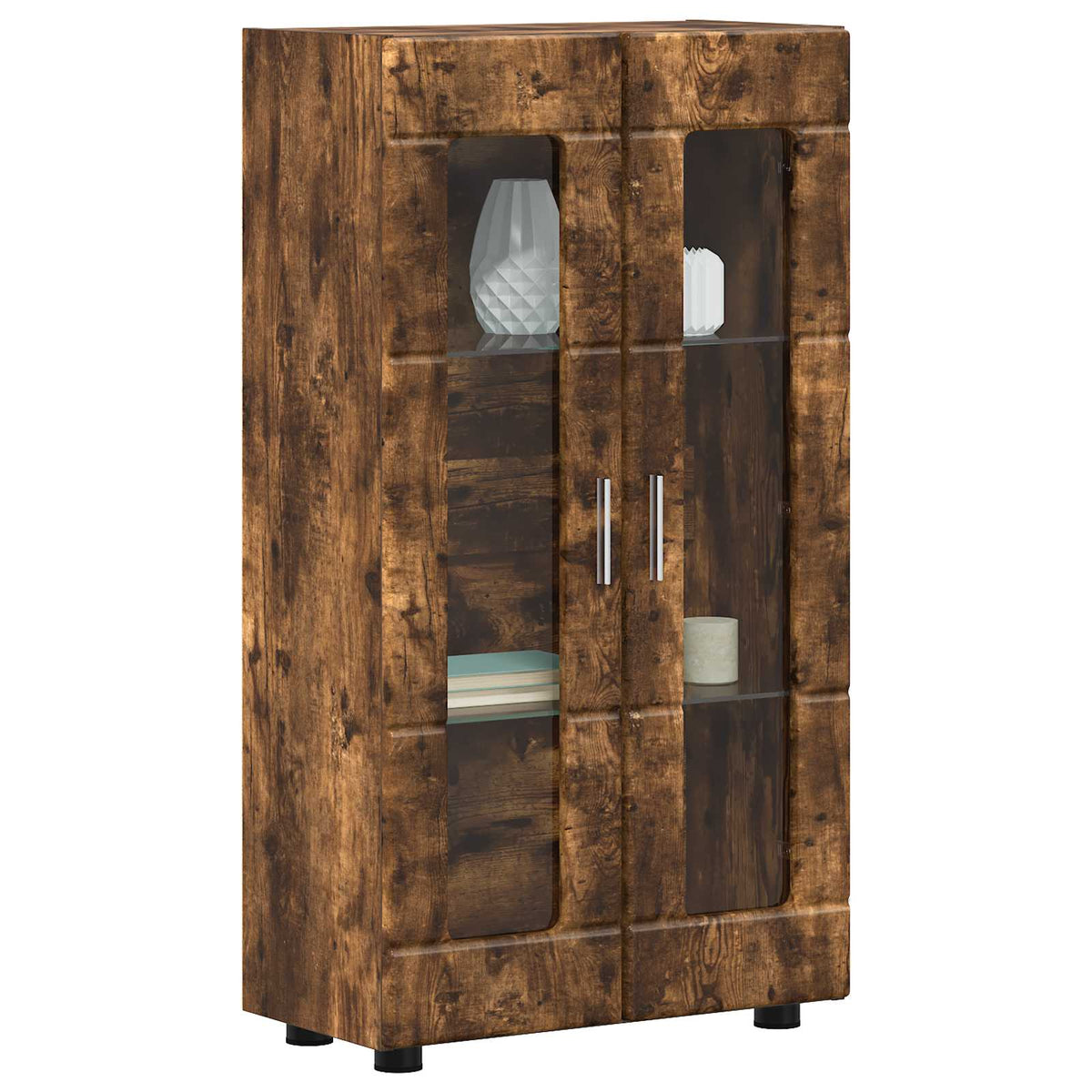vidaXL Sideboard FLORIN 55.5 x 29 x 100 cm Smoked Oak Engineered Wood 3