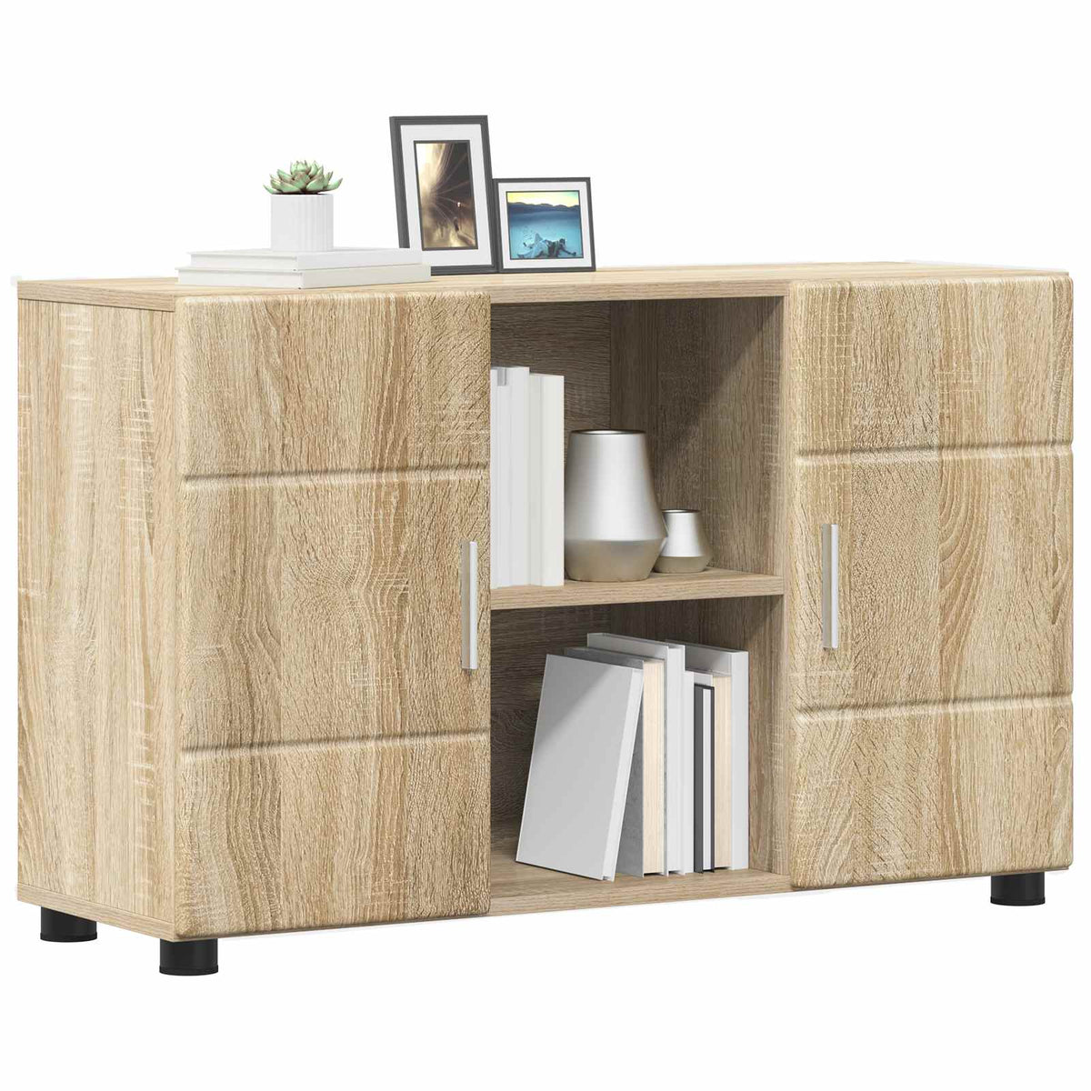 vidaXL Sideboard FLORIN 88.5 x 30.5 x 55.5 cm Sonoma Oak 3