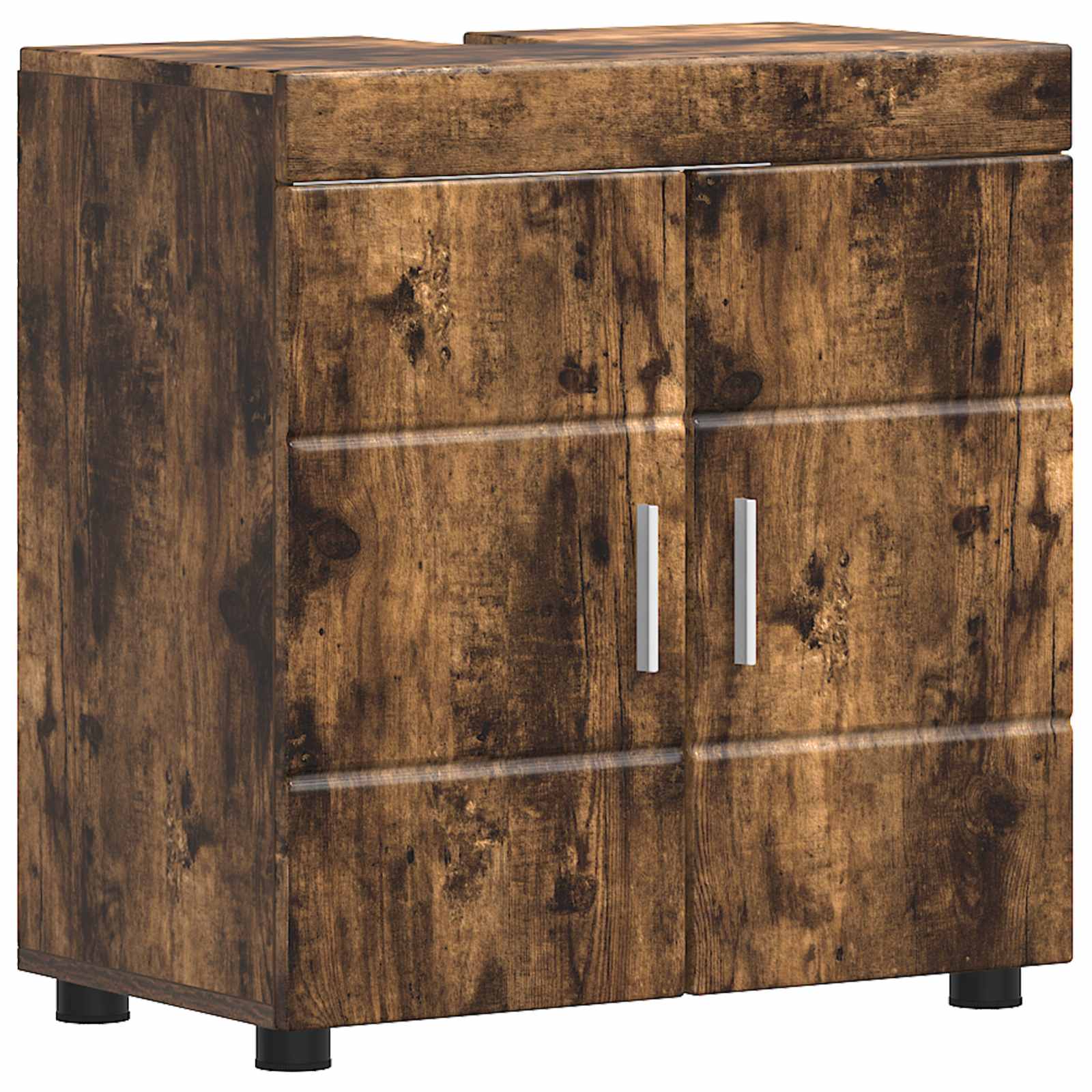 vidaXL Bathroom Cabinet Set TULUM Smoked Oak 60 x 34 x 63 cm 2
