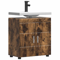 vidaXL Bathroom Cabinet Set TULUM Smoked Oak 60 x 34 x 63 cm 3