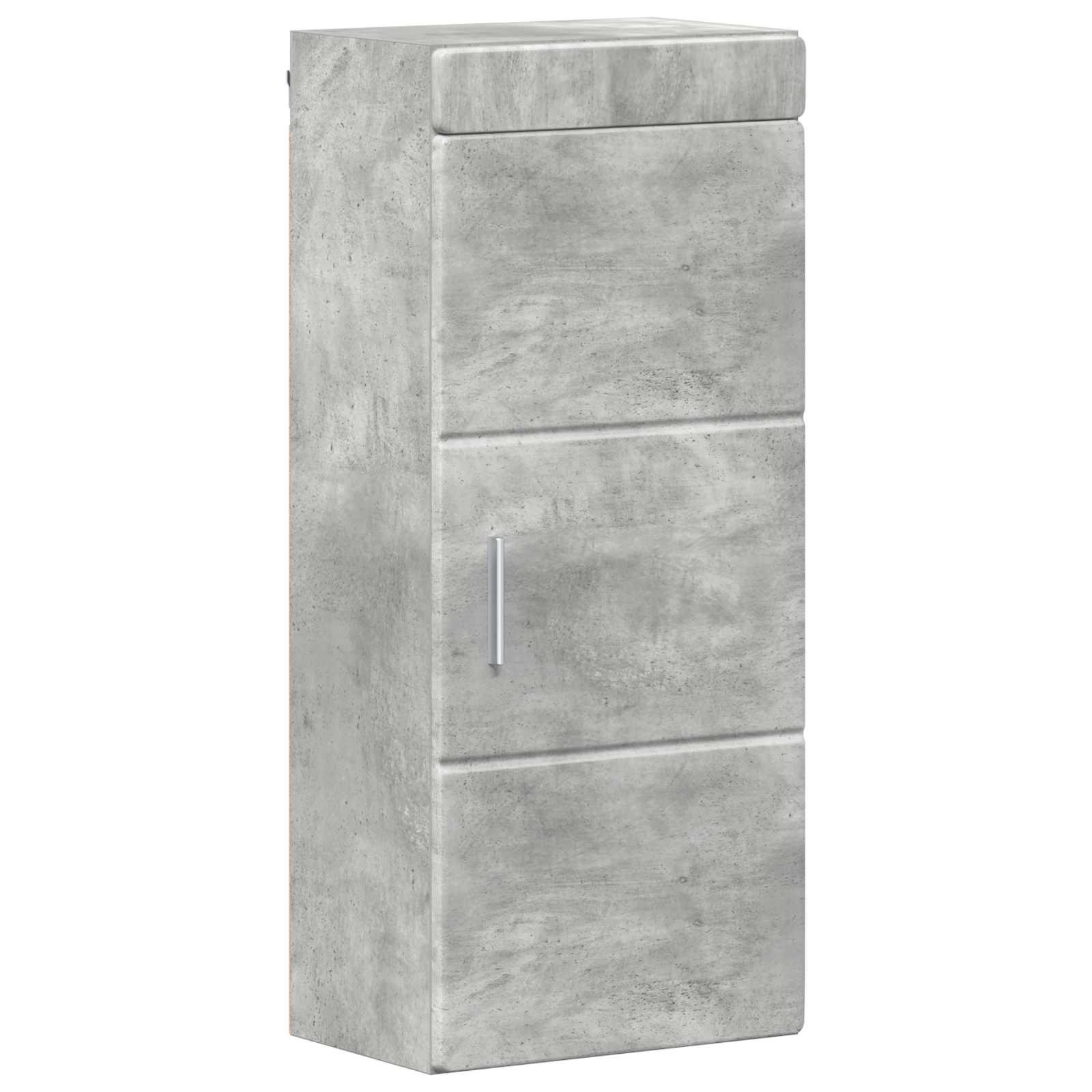 vidaXL Bathroom Wall Cabinet TULUM Concrete Grey 37 x 24.5 x 86 cm 2