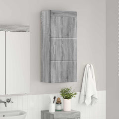 vidaXL Bathroom Wall Cabinet TULUM Grey Sonoma 37 x 24.5 x 86 cm 4