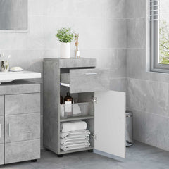 vidaXL Bathroom Cabinet Set TULUM Concrete Grey 37 x 31.5 x 82 cm 4