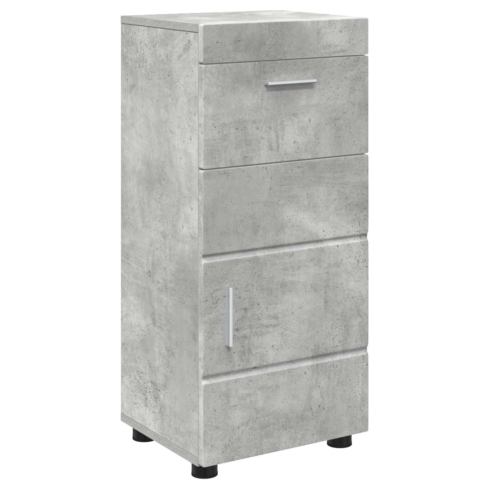 vidaXL Bathroom Cabinet Set TULUM Concrete Grey 37 x 31.5 x 82 cm 2