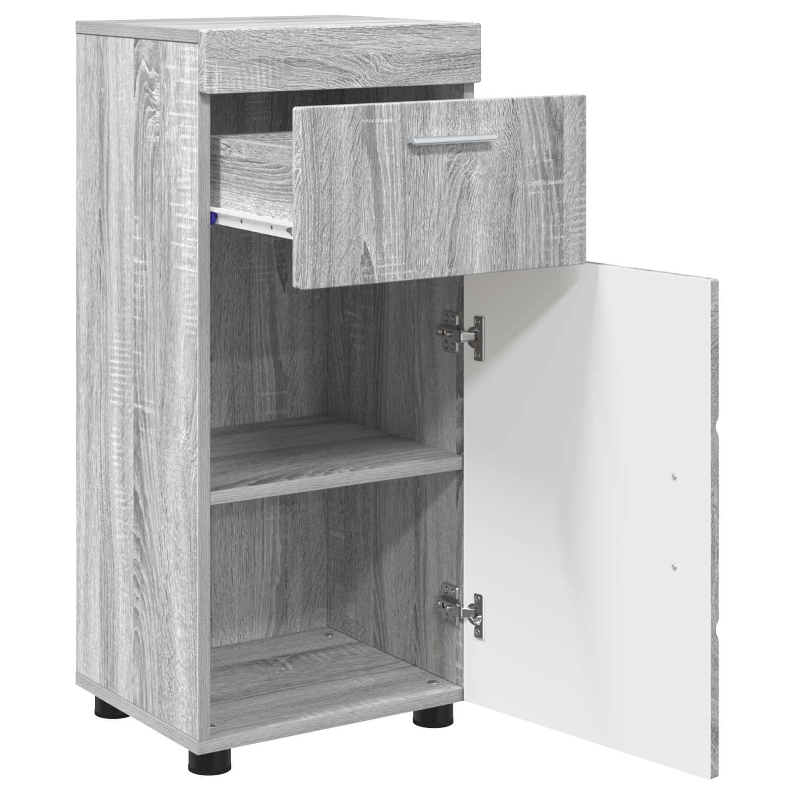 vidaXL Bathroom Cabinet Set TULUM Grey Sonoma 37 x 31.5 x 82 cm 4