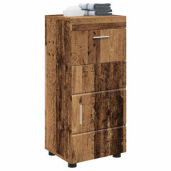 vidaXL Bathroom Cabinet Set TULUM Old Wood 37 x 31.5 x 82 cm 3