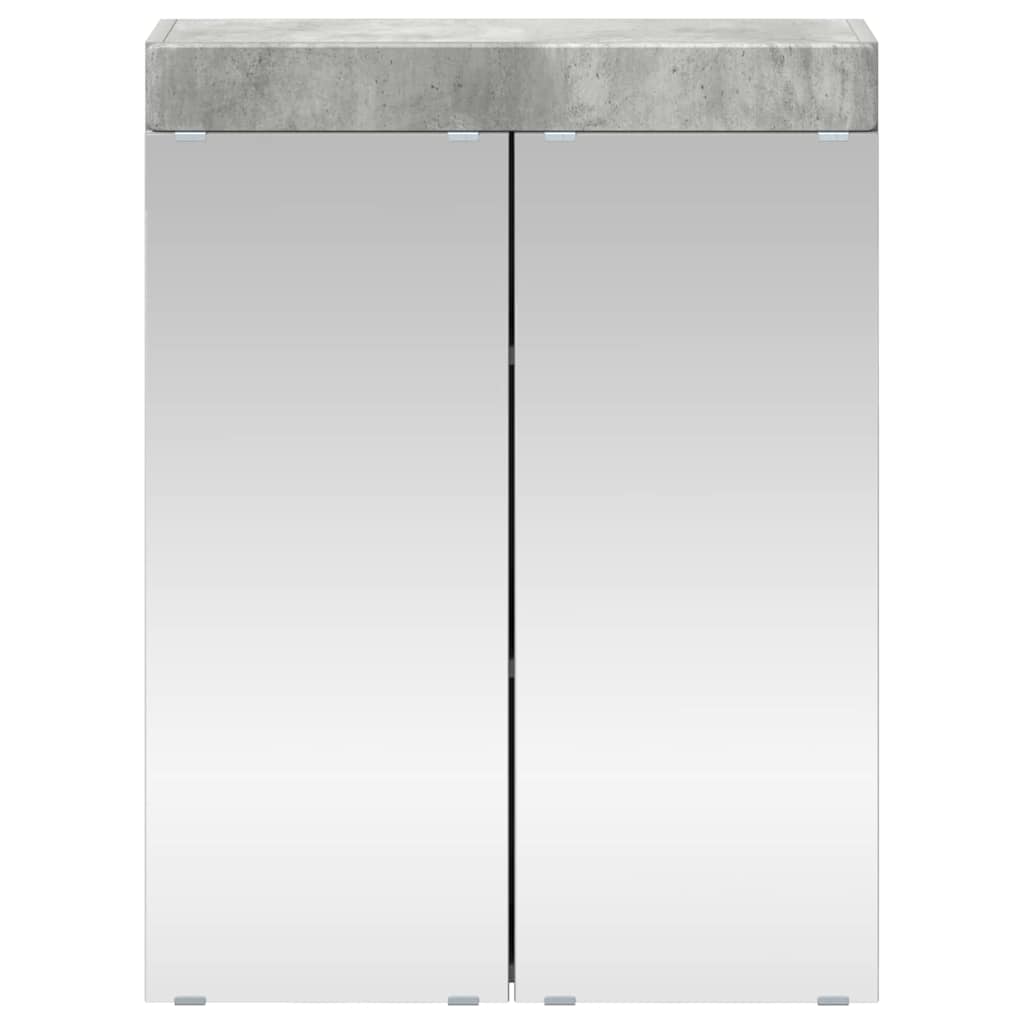 vidaXL Bathroom Mirror Cabinet TULUM Concrete Grey 60 x 16.5 x 78 cm 6