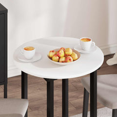 vidaXL Table Top Ø 60 x 1.5 cm Round Engineered Wood White 4