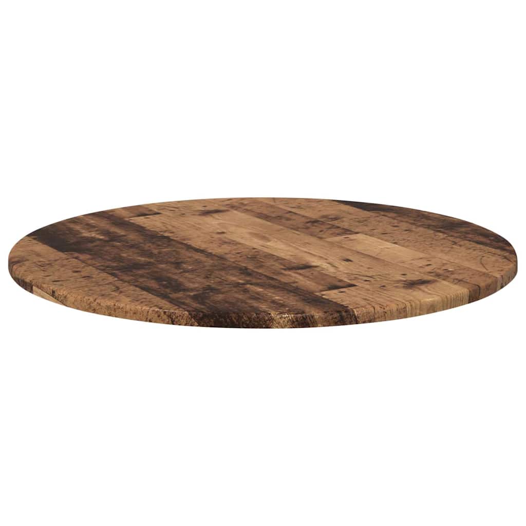 vidaXL Table Top Ø 60 x 1.5 cm Round Engineered Wood Old Wood 5