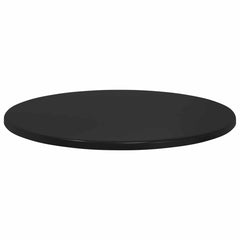 vidaXL Table Top Ø 80 x 1.5 cm Round Engineered Wood Black 5