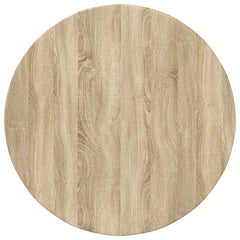 vidaXL Table Top Ø 80 x 1.5 cm Round Engineered Wood Sonoma Oak 2