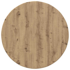 vidaXL Table Top Ø 80 x 1.5 cm Round Engineered Wood Artisan Oak 2