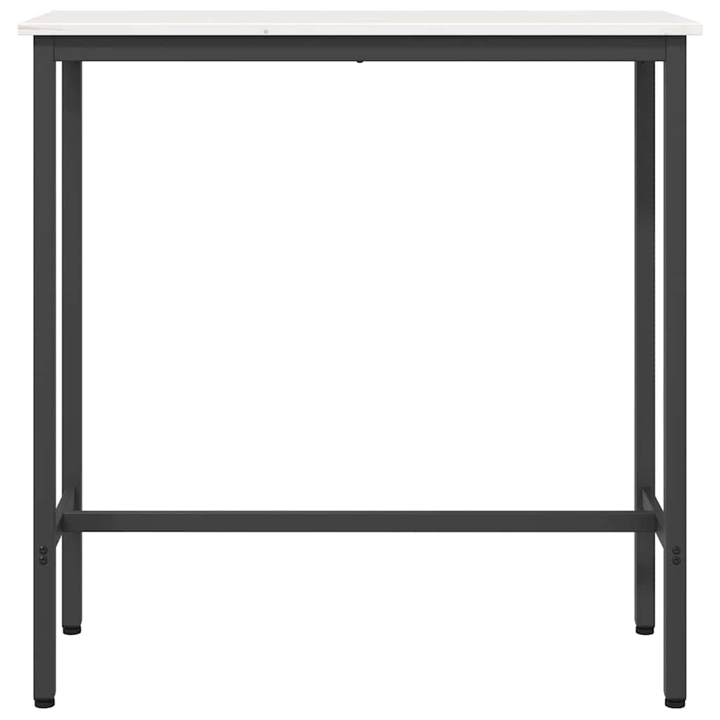 vidaXL Table White 100 x 40 x 101 cm Engineered Wood and Steel 5