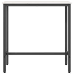 vidaXL Table White 100 x 40 x 101 cm Engineered Wood and Steel 5