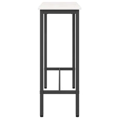 vidaXL Table White 100 x 40 x 101 cm Engineered Wood and Steel 6