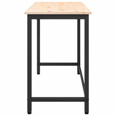 vidaXL Table Natural 100 x 50 x 77 cm Engineered Wood and Steel 6