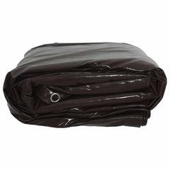 vidaXL Tarpaulin 650g / m² Brown 2.5 x 4.5 m Canvas with PVC Coating 4
