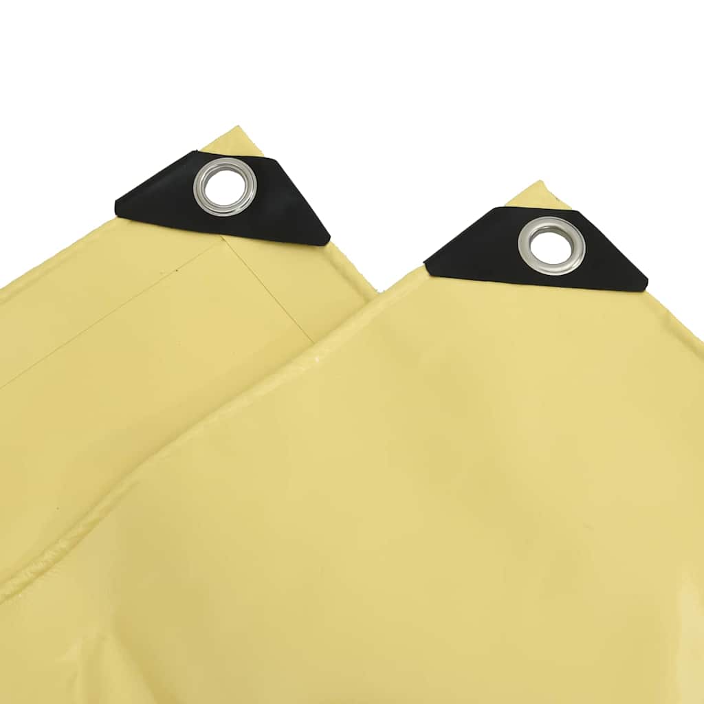 vidaXL Tarpaulin 650g / m² Beige 3 x 3 m Canvas with PVC Coating 5