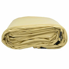 vidaXL Tarpaulin 650g / m² Beige 3 x 3 m Canvas with PVC Coating 4