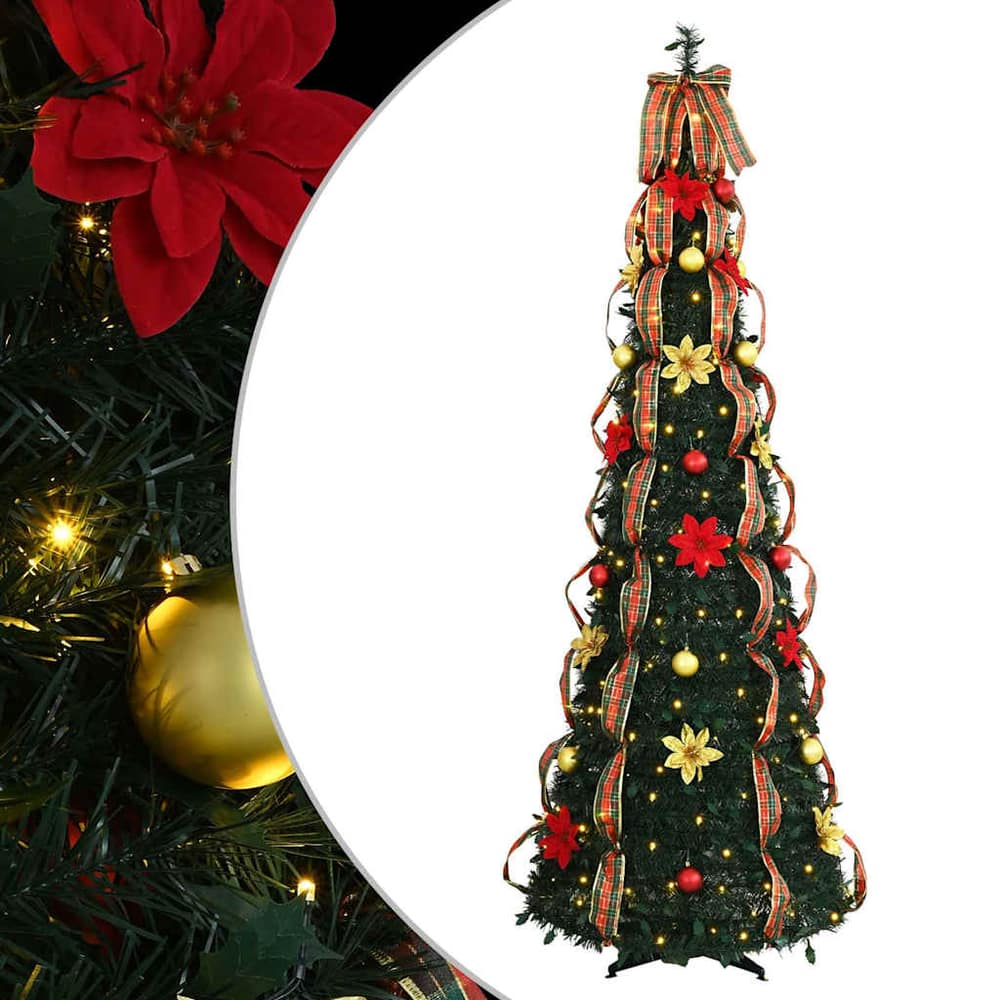 Artificial Christmas Tree Green 120 cm PVC 185 cm