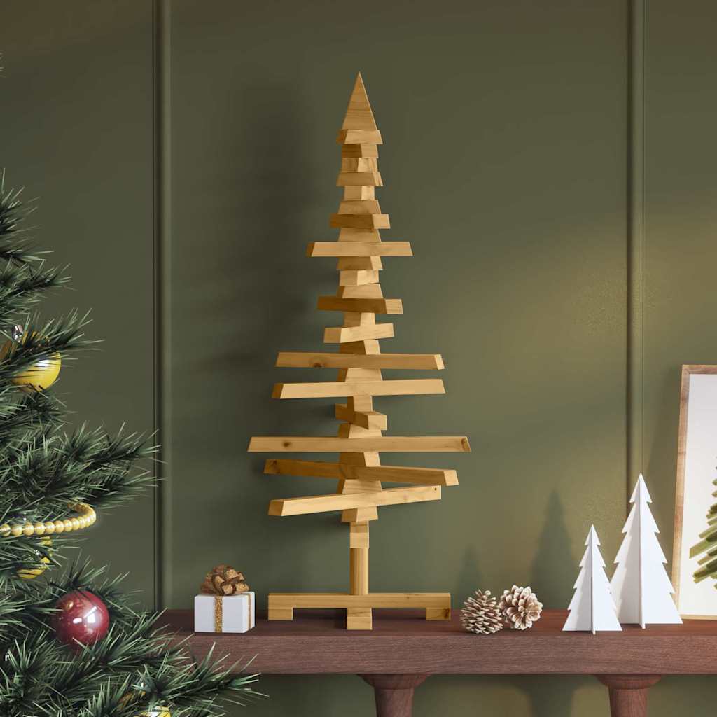 vidaXL Wooden Christmas Tree KOTKA Solid Pine Wood 1