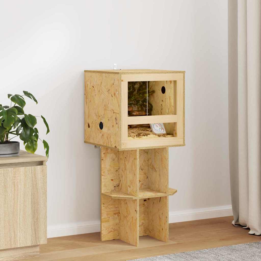 vidaXL Terrarium Brown 40 x 40 x 40 cm OSB 1
