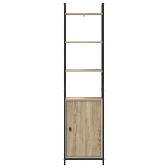 vidaXL Book Cabinet 6-Tier 40 x 24 x 161 cm Engineered Wood Sonoma Oak 6