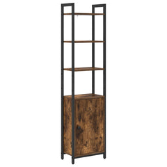 vidaXL Book Cabinet 6-Tier 40 x 24 x 161 cm Engineered Wood Smoked Oak 2