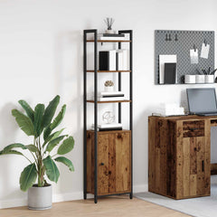 Book Cabinet 6-Tier Engineered Wood in Old Wood