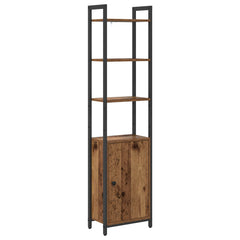 vidaXL Book Cabinet 6-Tier 40 x 24 x 161 cm Engineered Wood Old Wood 2