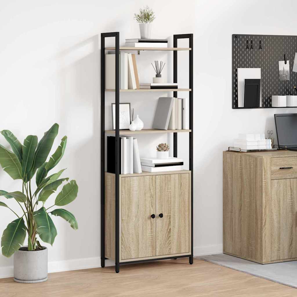 vidaXL Book Cabinet 6-Tier Engineered Wood