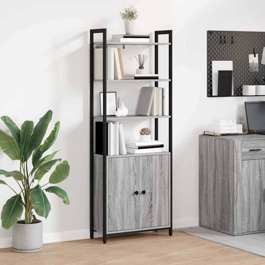 vidaXL Book Cabinet 6-Tier Engineered Wood