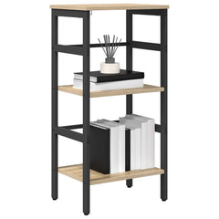 vidaXL Bookshelf 2-Tier 40 x 29.5 x 81 cm Engineered Wood Sonoma Oak 3