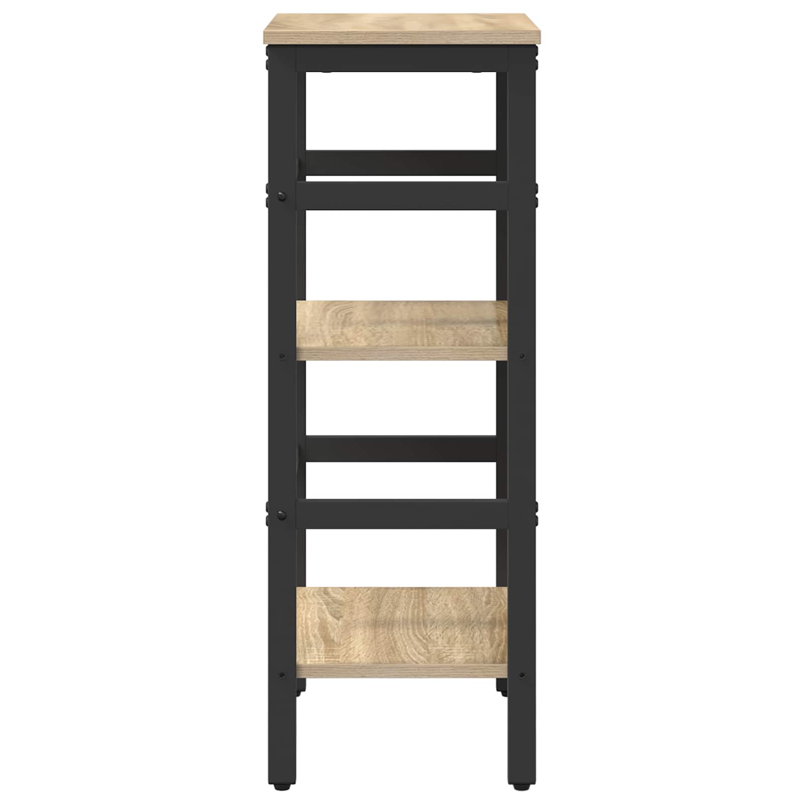 vidaXL Bookshelf 2-Tier 40 x 29.5 x 81 cm Engineered Wood Sonoma Oak 6