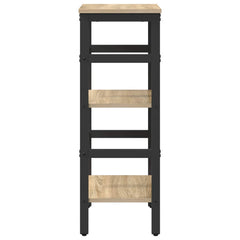 vidaXL Bookshelf 2-Tier 40 x 29.5 x 81 cm Engineered Wood Sonoma Oak 6