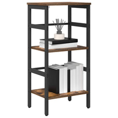 vidaXL Bookshelf 2-Tier 40 x 29.5 x 81 cm Engineered Wood Smoked Oak 3