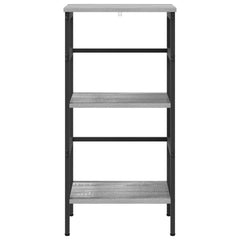 vidaXL Bookshelf 2-Tier 40 x 29.5 x 81 cm Engineered Wood Grey Sonoma 5